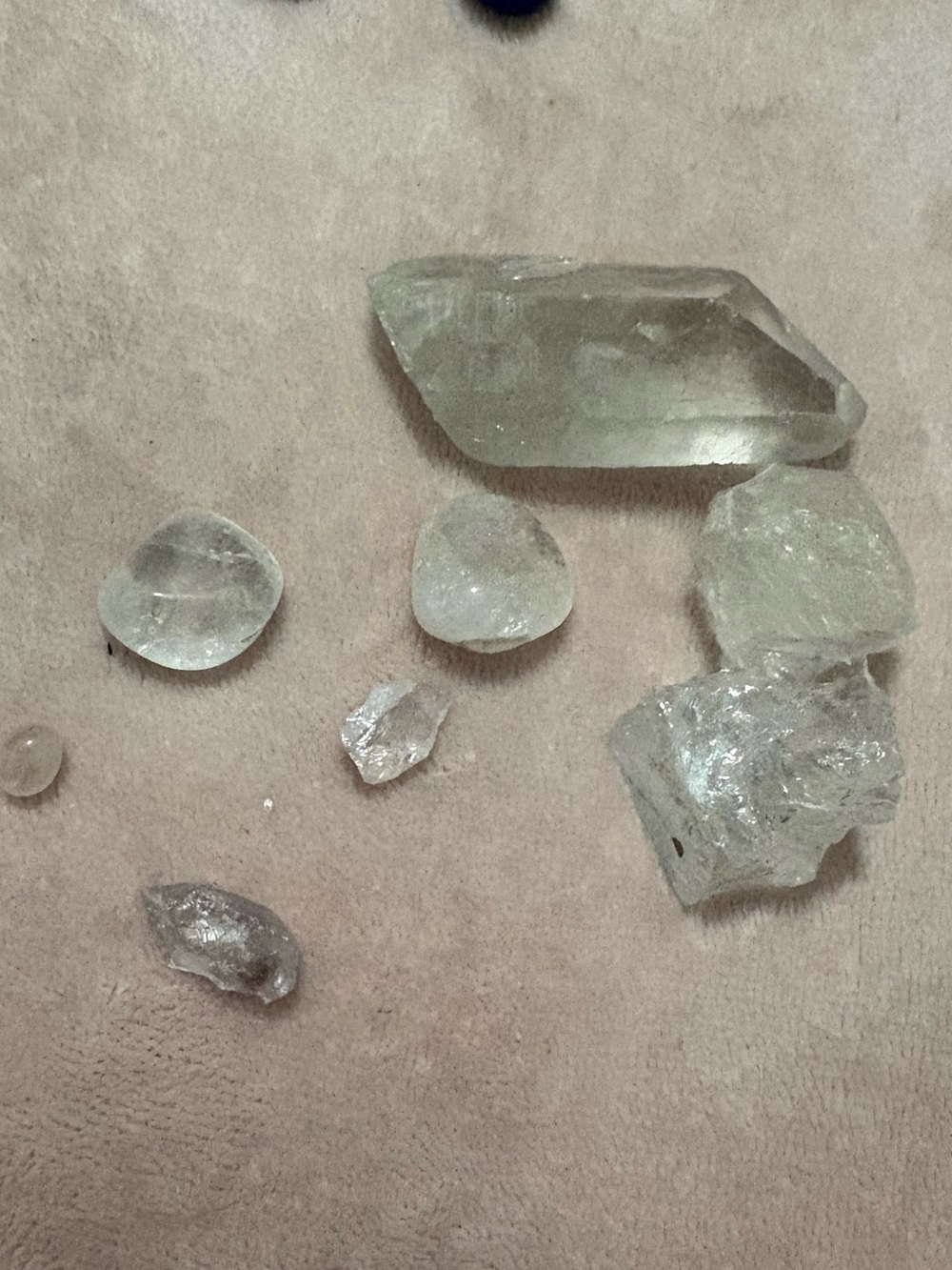 Clear Quartz Crystal Bundle Polished and Raw
